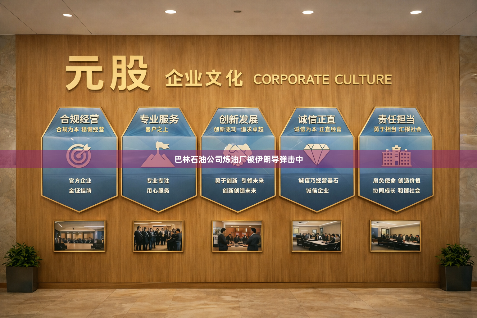 巴林石油公司炼油厂被伊朗导弹击中