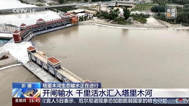 塔里木河第27次生态输水第二阶段启动 活水滋养绿洲