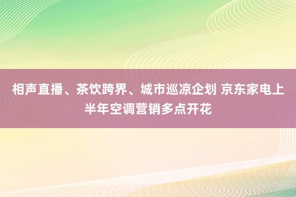 相声直播、茶饮跨界、城市巡凉企划 京东家电上半年空调营销多点开花