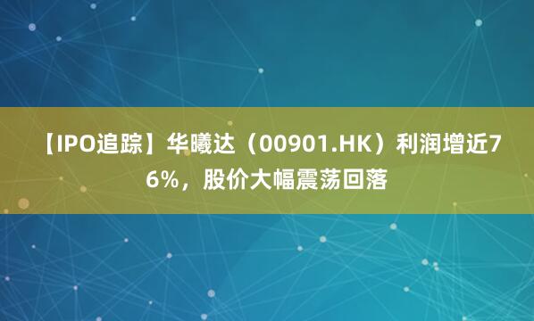 【IPO追踪】华曦达（00901.HK）利润增近76%，股价大幅震荡回落