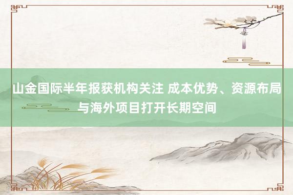 山金国际半年报获机构关注 成本优势、资源布局与海外项目打开长期空间