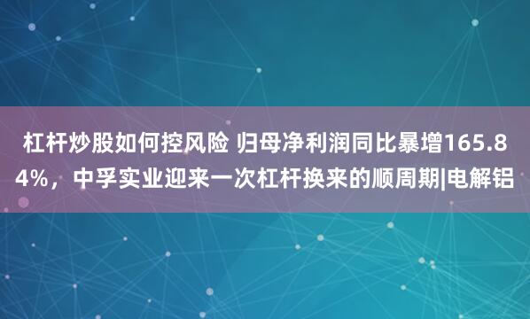 杠杆炒股如何控风险 归母净利润同比暴增165.84%，中孚实业迎来一次杠杆换来的顺周期|电解铝
