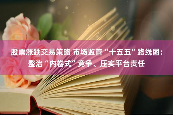 股票涨跌交易策略 市场监管“十五五”路线图：整治“内卷式”竞争、压实平台责任